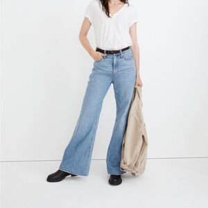 Madewell baggy flare denim